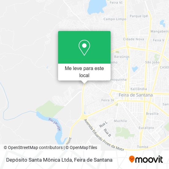 Depósito Santa Mônica Ltda mapa