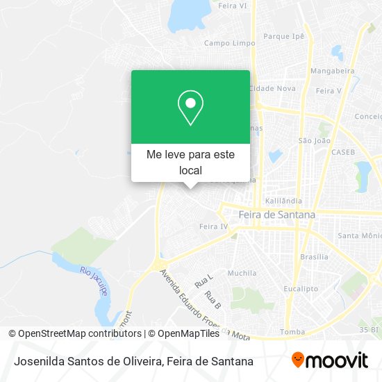Josenilda Santos de Oliveira mapa
