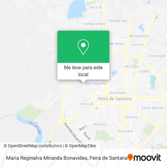 Maria Reginalva Miranda Bonavides mapa