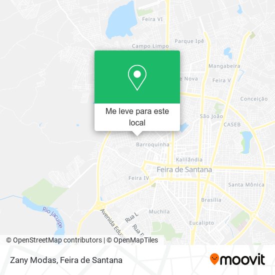 Zany Modas mapa