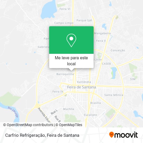 Carfrio Refrigeração mapa