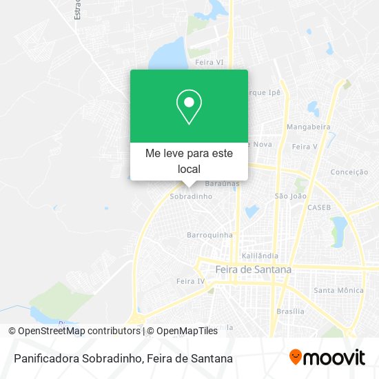 Panificadora Sobradinho mapa