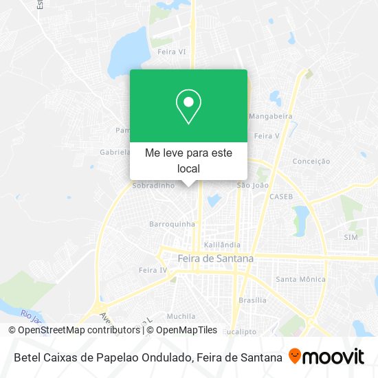 Betel Caixas de Papelao Ondulado mapa