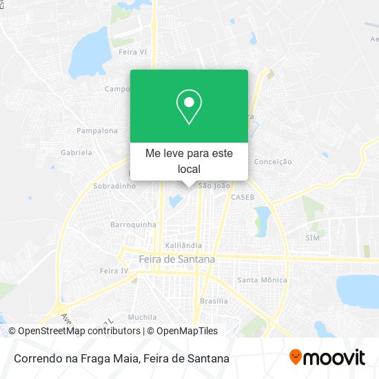 Correndo na Fraga Maia mapa