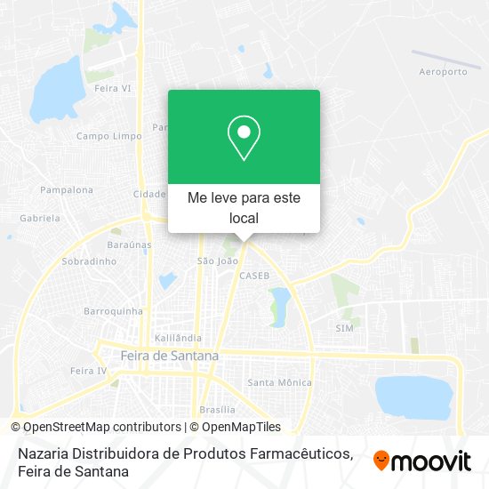 Nazaria Distribuidora de Produtos Farmacêuticos mapa