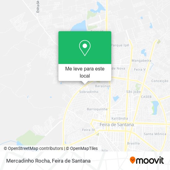Mercadinho Rocha mapa