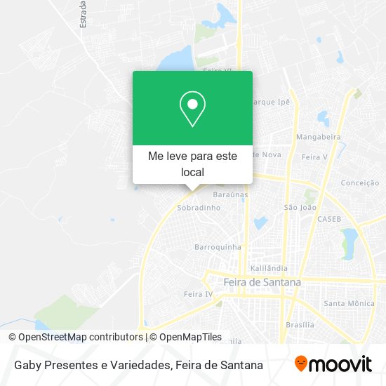 Gaby Presentes e Variedades mapa