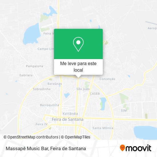 Massapê Music Bar mapa