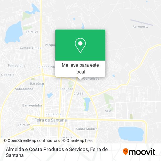 Almeida e Costa Produtos e Servicos mapa