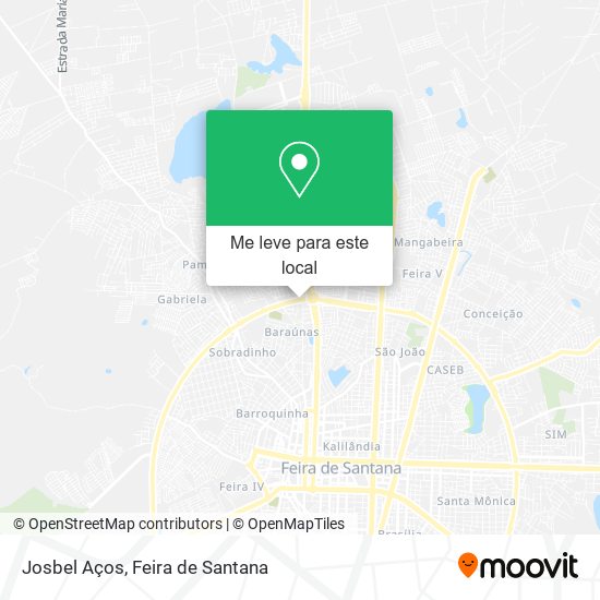 Josbel Aços mapa