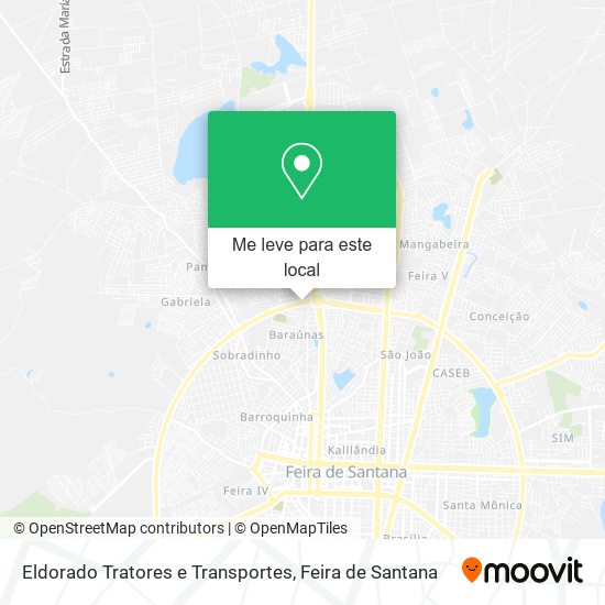 Eldorado Tratores e Transportes mapa