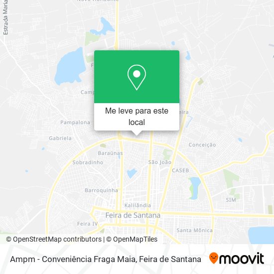 Ampm - Conveniência Fraga Maia mapa