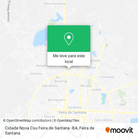 Cidade Nova Csu Feira de Santana -BA mapa