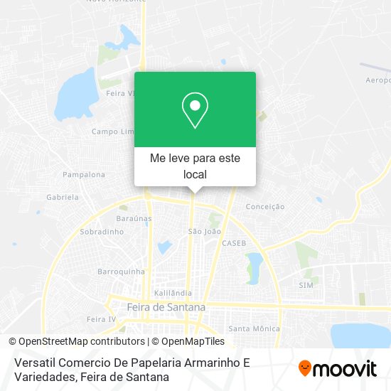 Versatil Comercio De Papelaria Armarinho E Variedades mapa