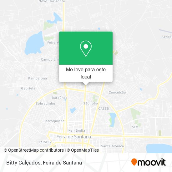Bitty Calçados mapa