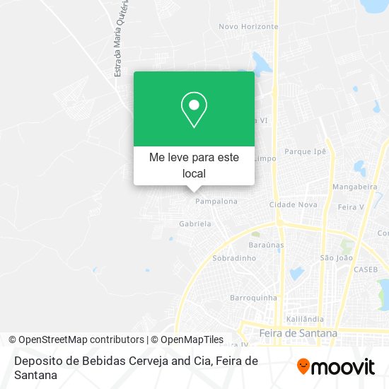 Deposito de Bebidas Cerveja and Cia mapa
