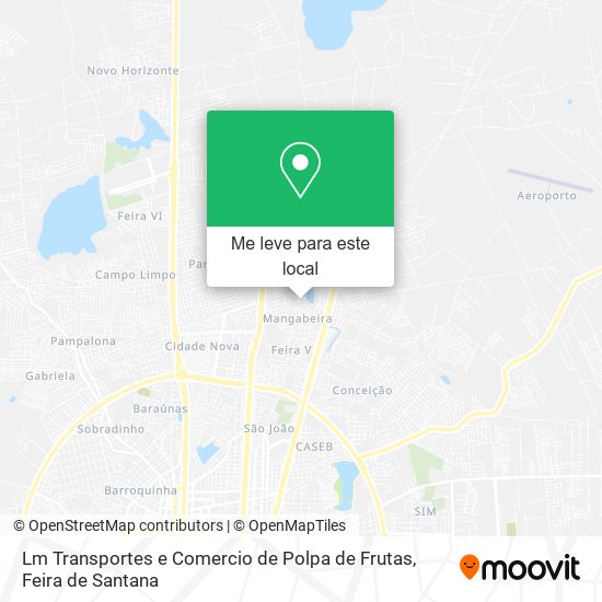 Lm Transportes e Comercio de Polpa de Frutas mapa