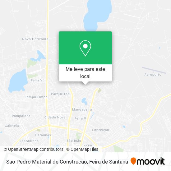 Sao Pedro Material de Construcao mapa