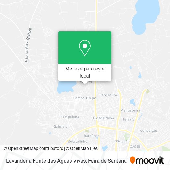 Lavanderia Fonte das Aguas Vivas mapa