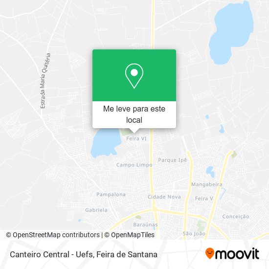 Canteiro Central - Uefs mapa