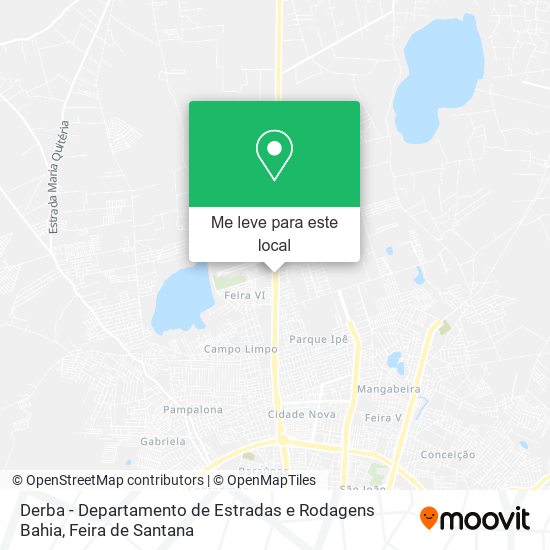 Derba - Departamento de Estradas e Rodagens Bahia mapa