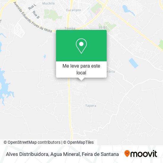 Alves Distribuidora, Agua Mineral mapa