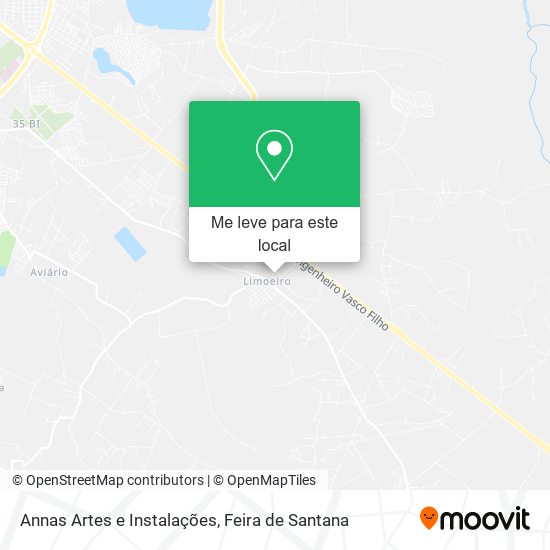 Annas Artes e Instalações mapa