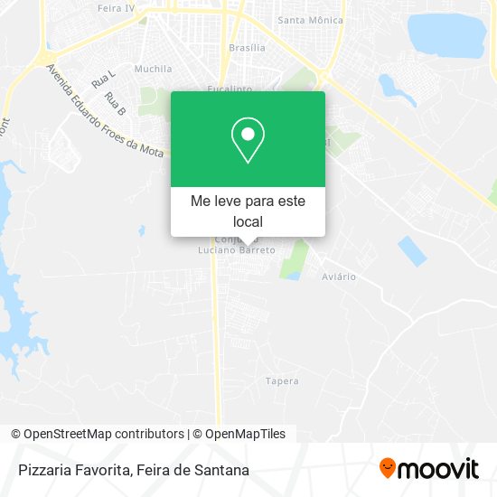Pizzaria Favorita mapa