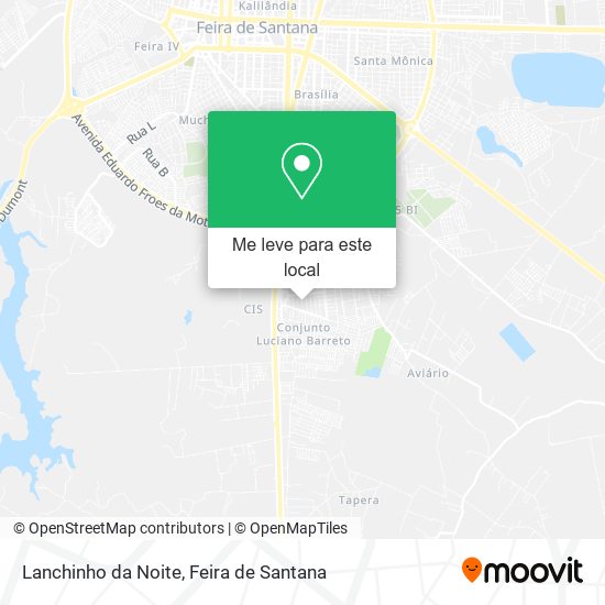 Lanchinho da Noite mapa