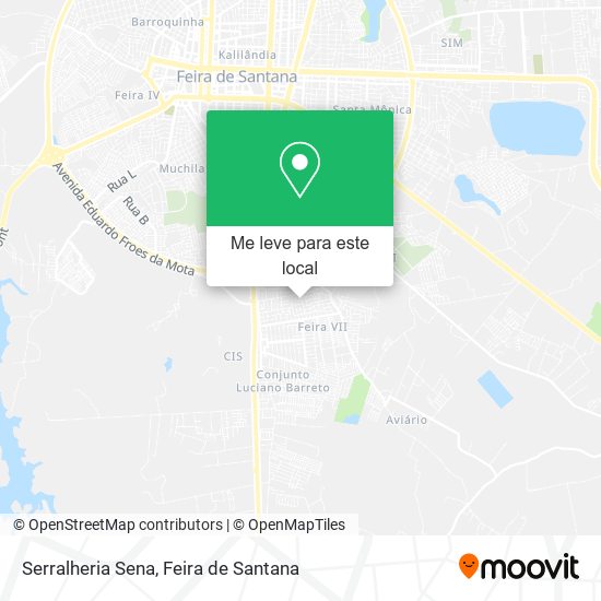 Serralheria Sena mapa