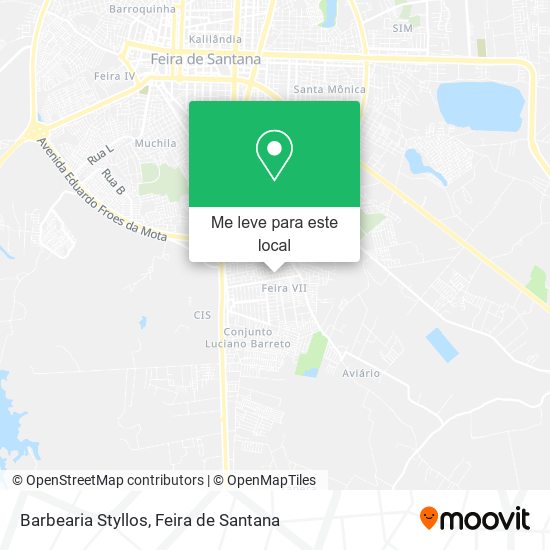 Barbearia Styllos mapa