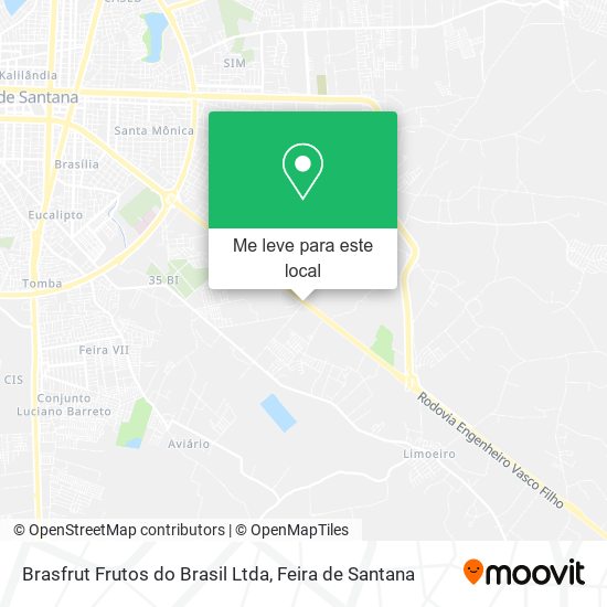 Brasfrut Frutos do Brasil Ltda mapa