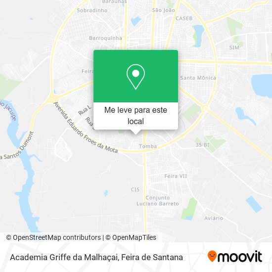 Academia Griffe da Malhaçai mapa