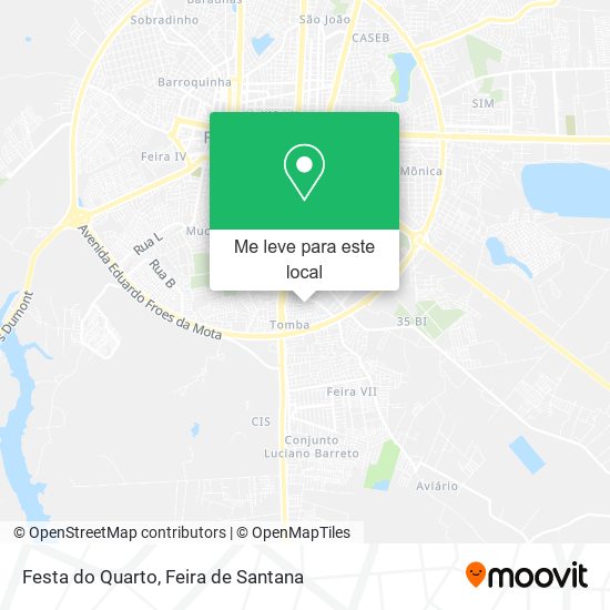 Festa do Quarto mapa