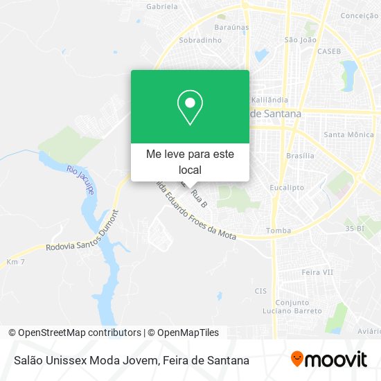 Salão Unissex Moda Jovem mapa