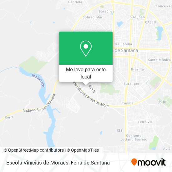 Escola Vinícius de Moraes mapa