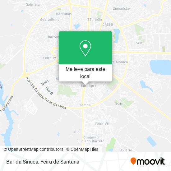 Bar da Sinuca mapa