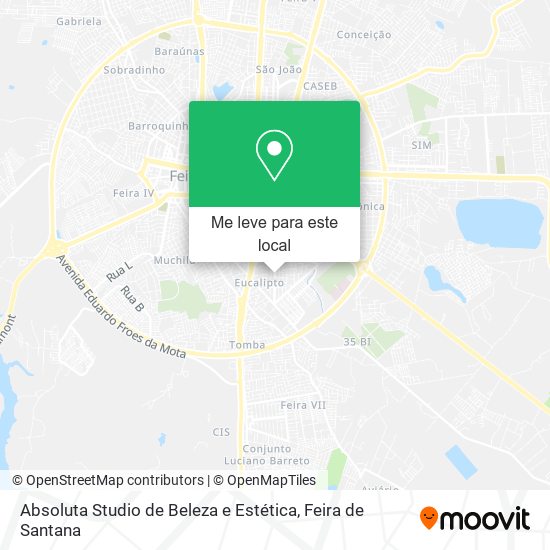 Absoluta Studio de Beleza e Estética mapa