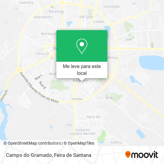 Campo do Gramado mapa
