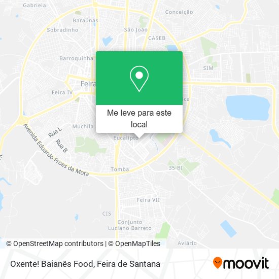 Oxente! Baianês Food mapa