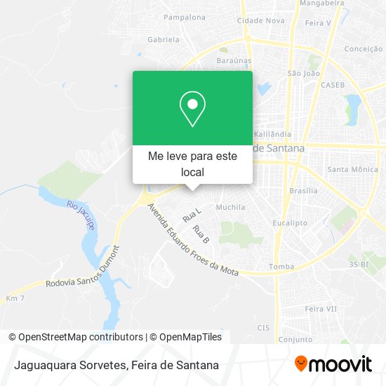 Jaguaquara Sorvetes mapa