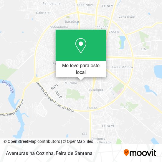 Aventuras na Cozinha mapa