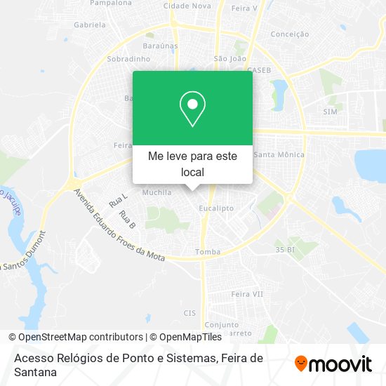 Acesso Relógios de Ponto e Sistemas mapa