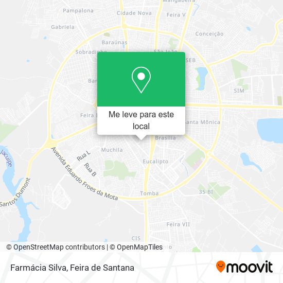 Farmácia Silva mapa