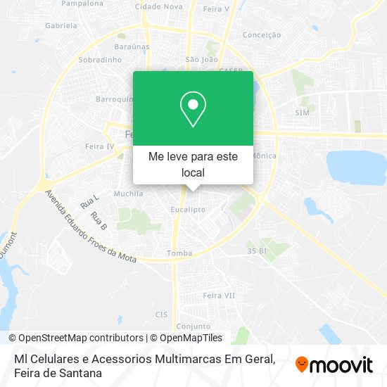 Ml Celulares e Acessorios Multimarcas Em Geral mapa