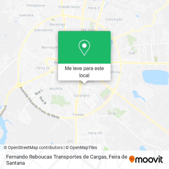 Fernando Reboucas Transportes de Cargas mapa