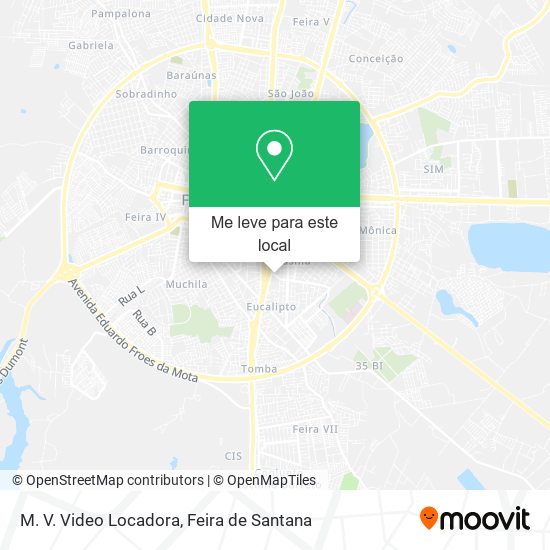 M. V. Video Locadora mapa