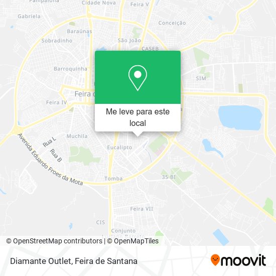 Diamante Outlet mapa