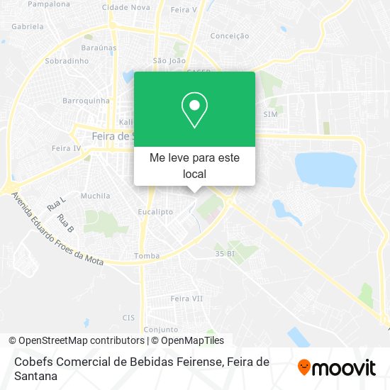 Cobefs Comercial de Bebidas Feirense mapa