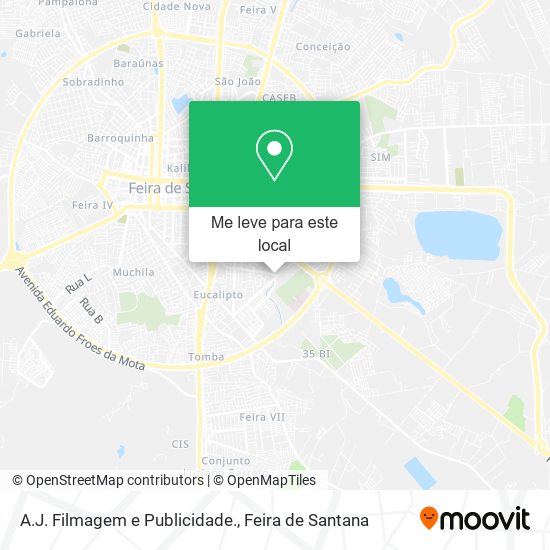 A.J. Filmagem e Publicidade. mapa